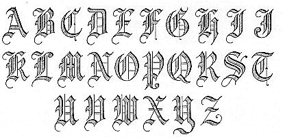 Old English Initials
