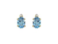 Blue Topaz & Diamond