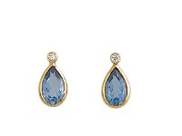 Blue Topaz & Diamond